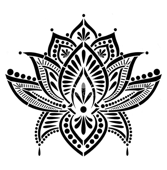 Schablonen | Posh Chalk Stencil - Lotus Blossom