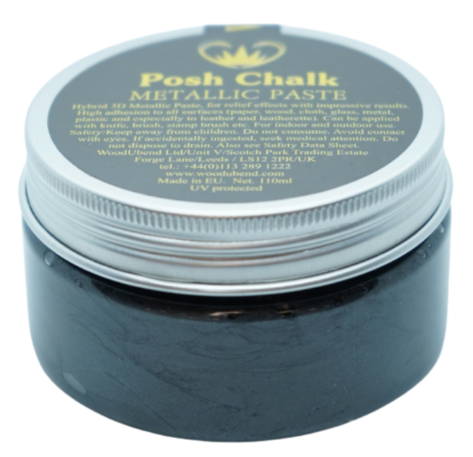 Effektpaste | Posh Chalk Metallic - Black Carbon