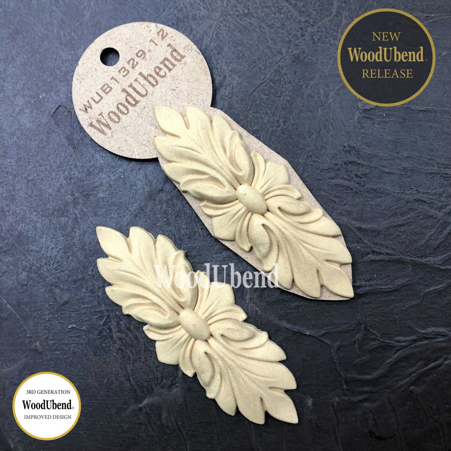 Längliche Dekore | WoodUbend Leaf Bunch WUB1329