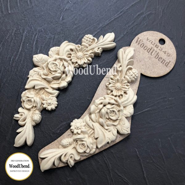 Längliche Dekore | WoodUbend Blumen Girlande WUB0349