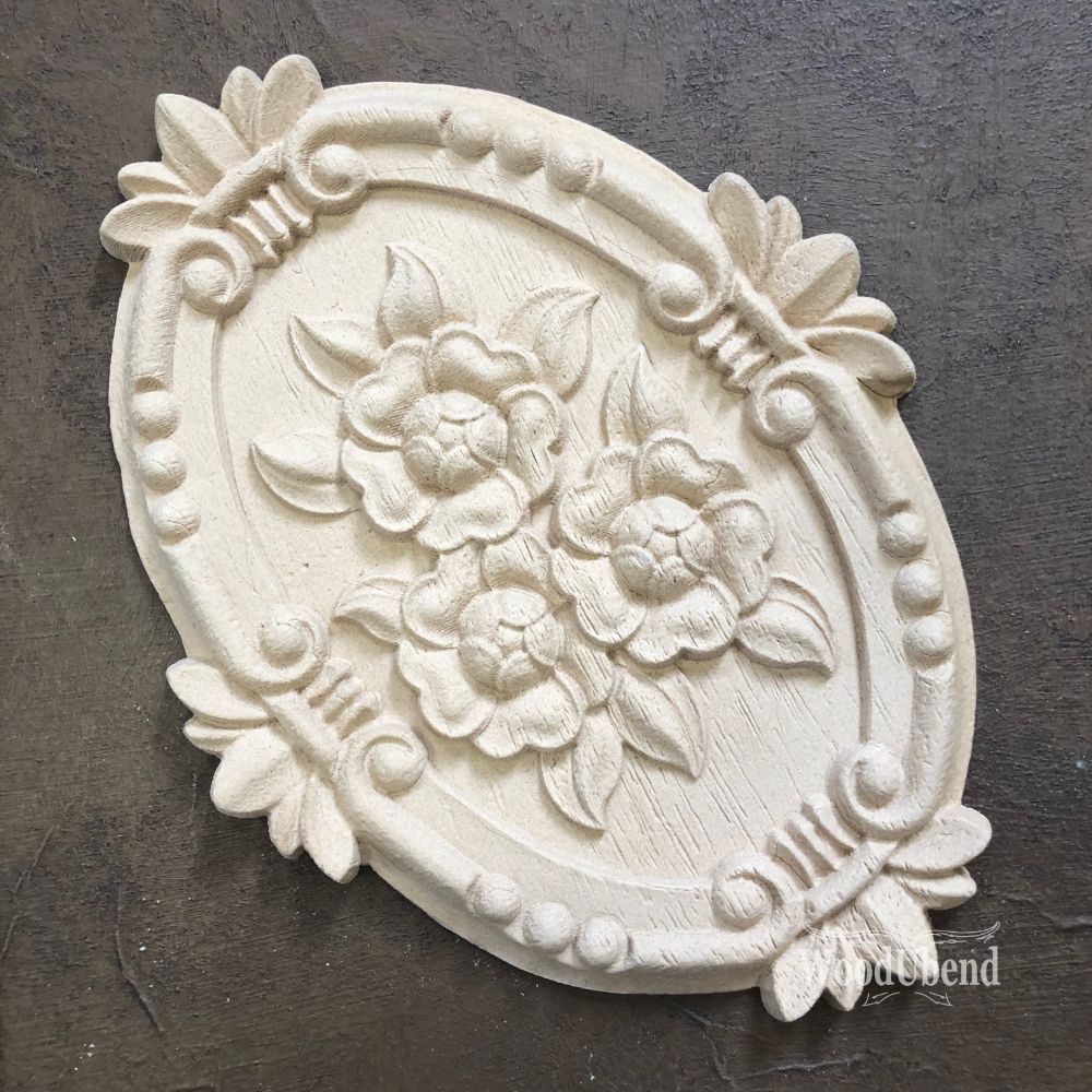 Hochkant Dekore | WoodUbend Floral Plaques WUB2098/ WUB2097