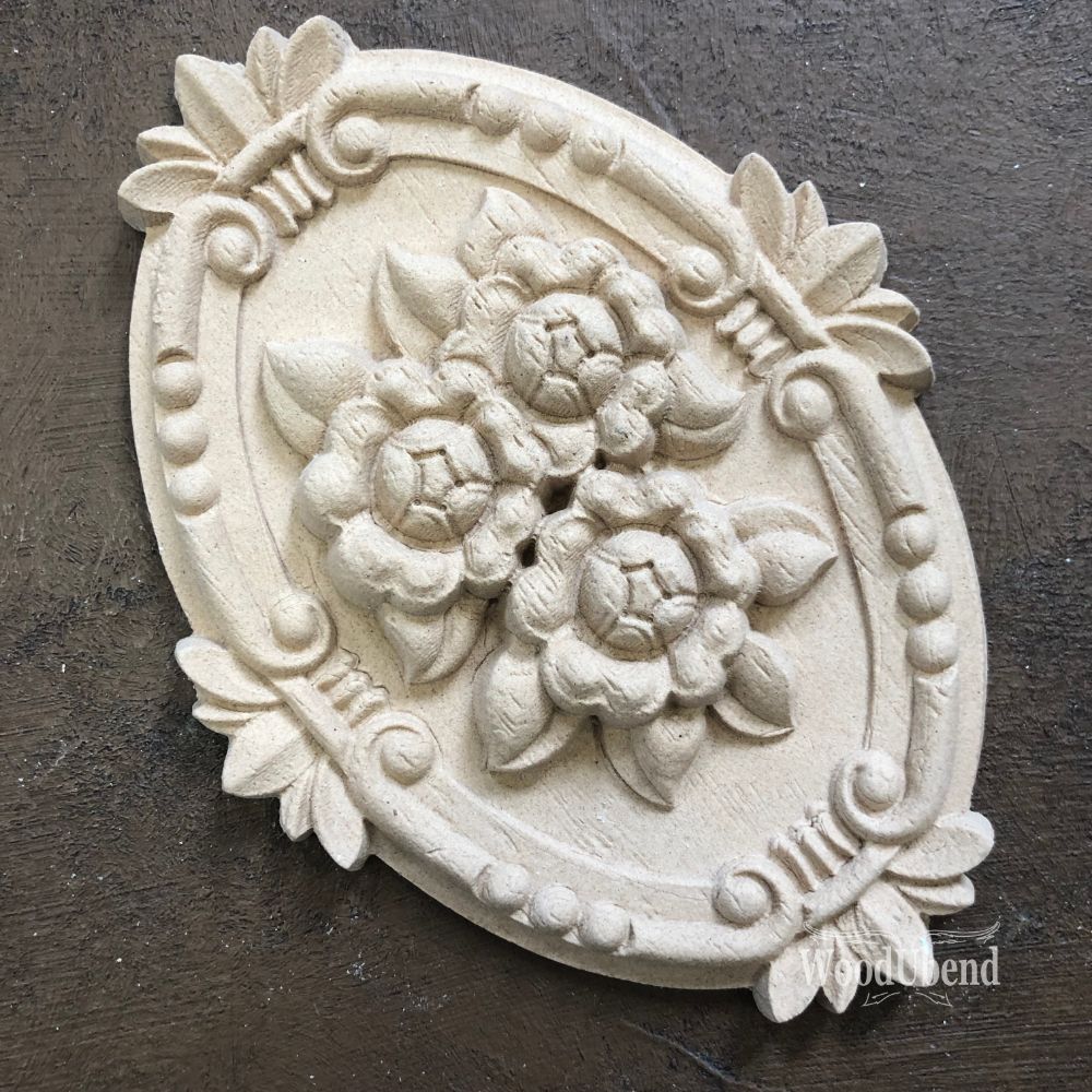 Hochkant Dekore | WoodUbend Floral Plaques WUB2098/ WUB2097