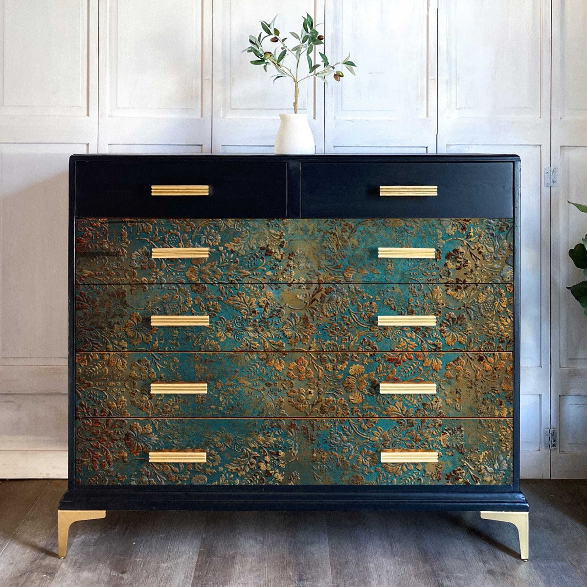 Decoupage Papier | Redesign - Aged Patina - DIN A1