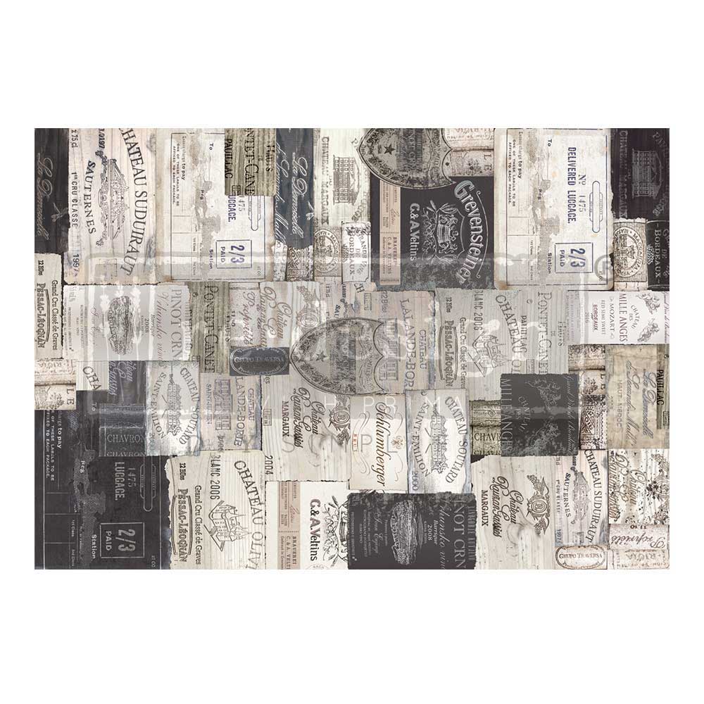 Decoupage Papier | Redesign - Antique Labels - DIN A1