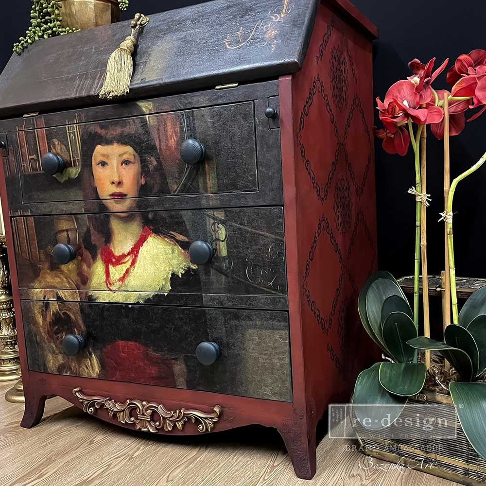 Decoupage Papier | Redesign - A Girl And Her Pup - DIN A1