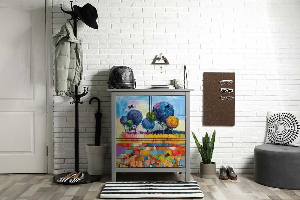 Decoupage Papier | Redesign - Expressive Trees - DIN A1