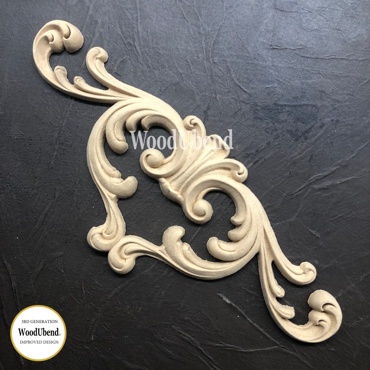 Längliche Dekore | WoodUbend Decorative Plume WUB1418