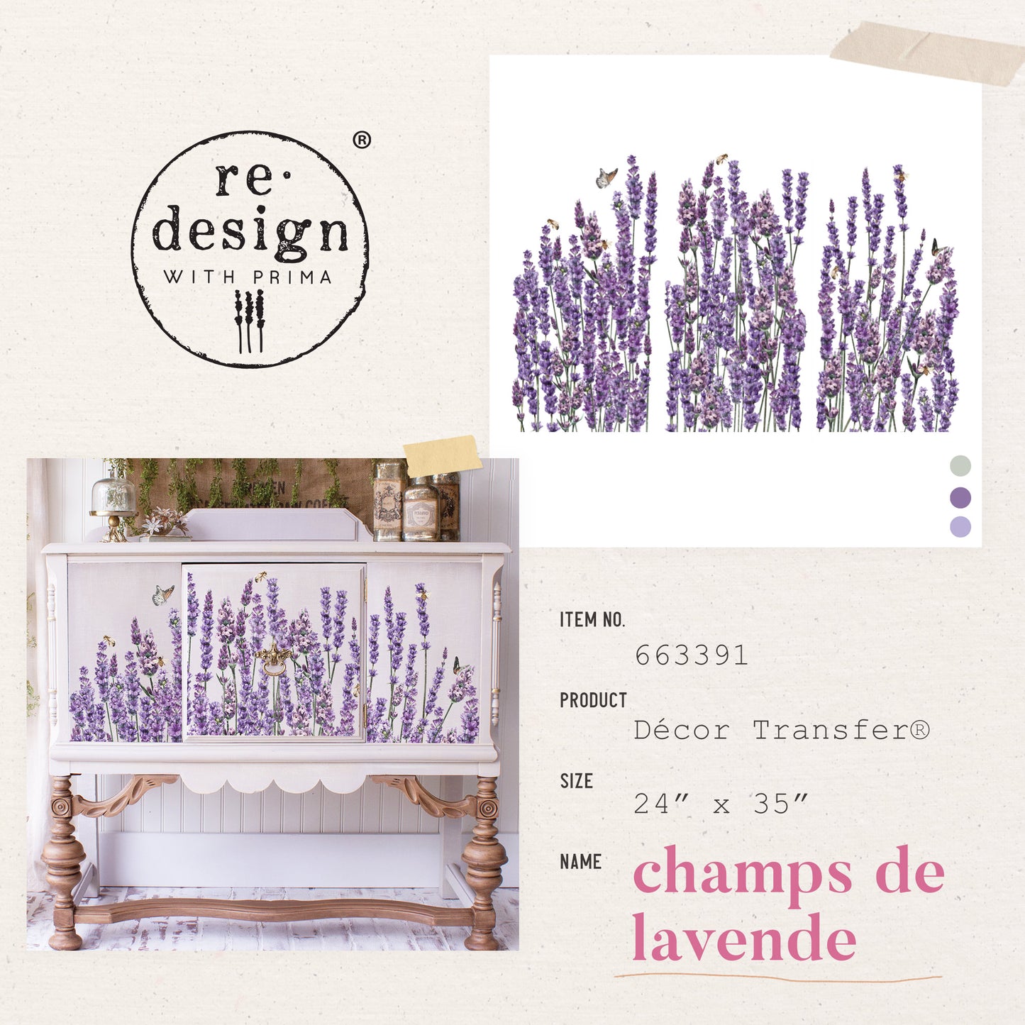 Transferfolien | Redesign Transfer - Champs De Lavende