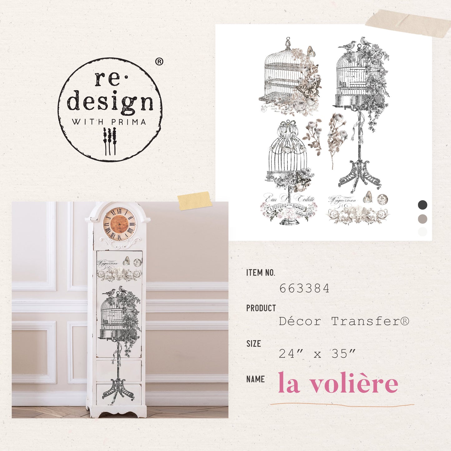 Transferfolien | Redesign Transfer - La Voliere