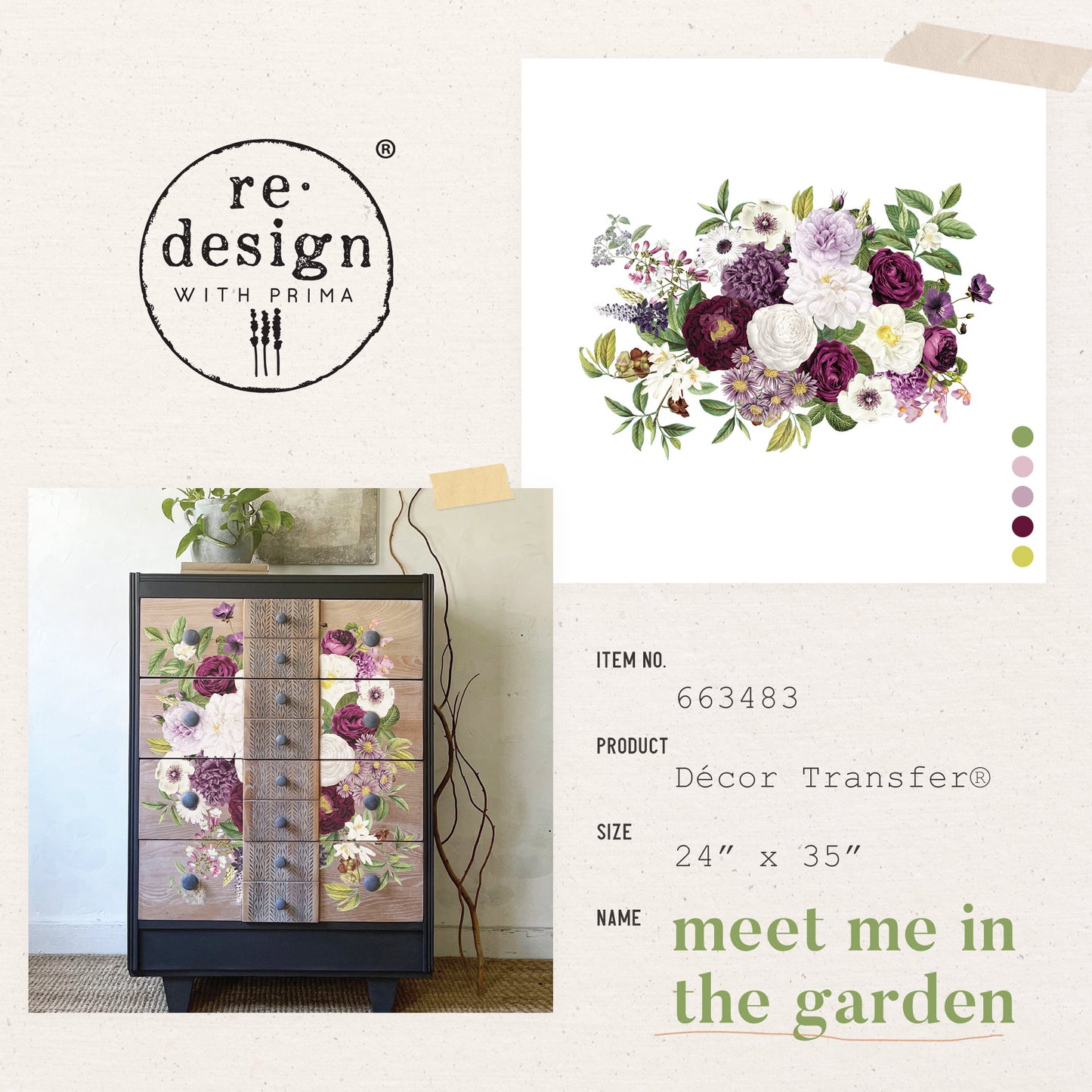 Transferfolien | Redesign Transfer - Meet Me In The Garden