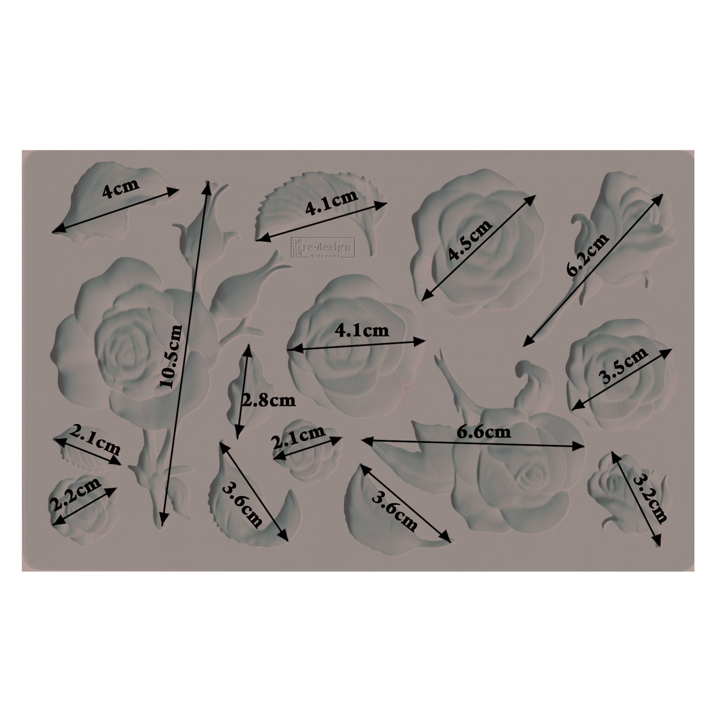 Silikonformen | Redesign - Decor Mould - Fragrant Roses