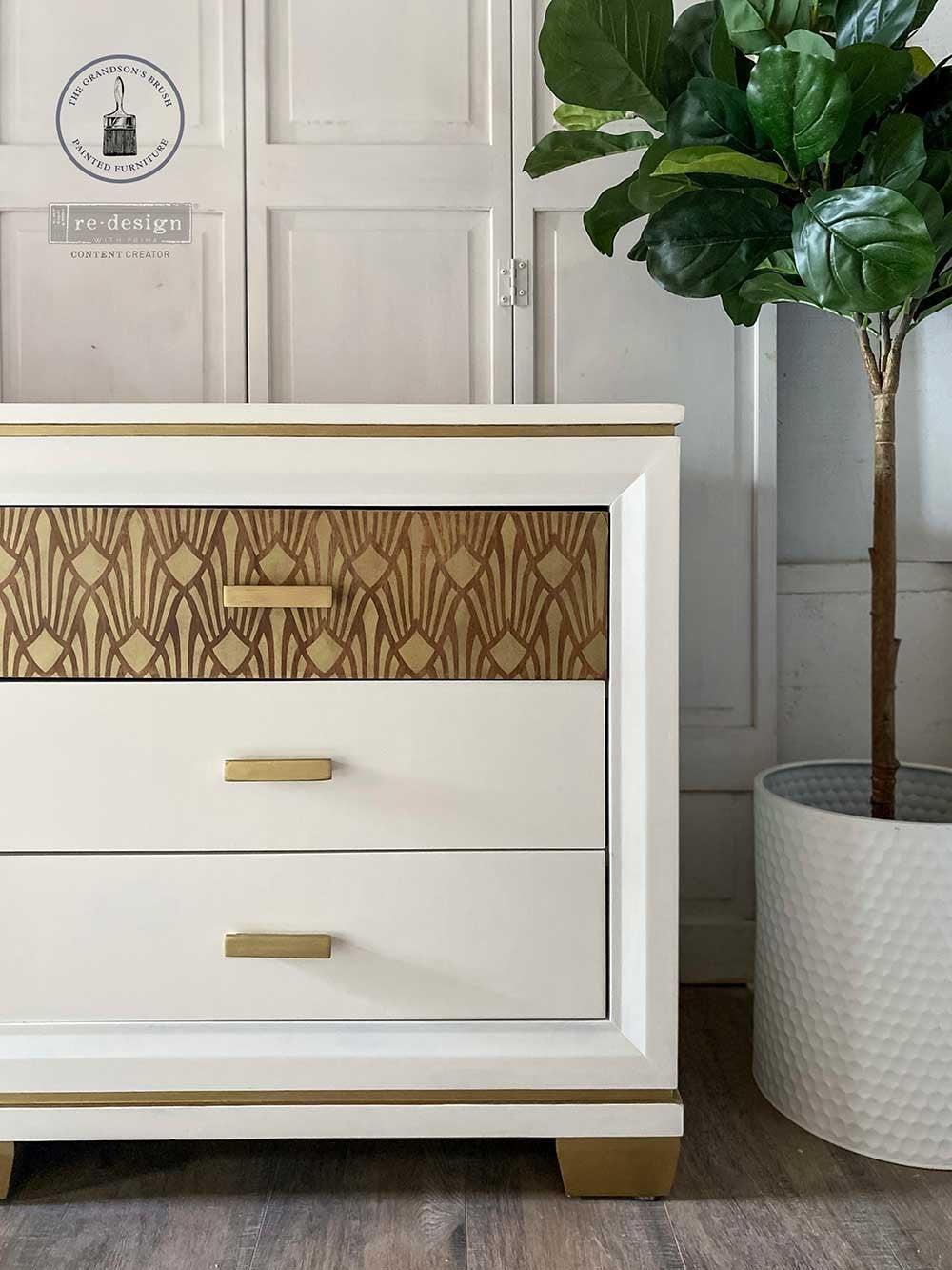 XXL-Schablonen | Redesign Stencil - Kacha - Sun Lit Diamonds