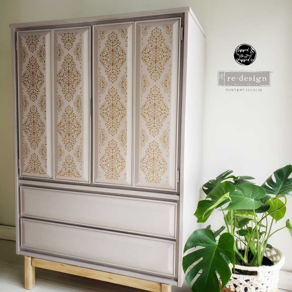Transferfolien | Redesign Transfer - Gold Damask Kacha