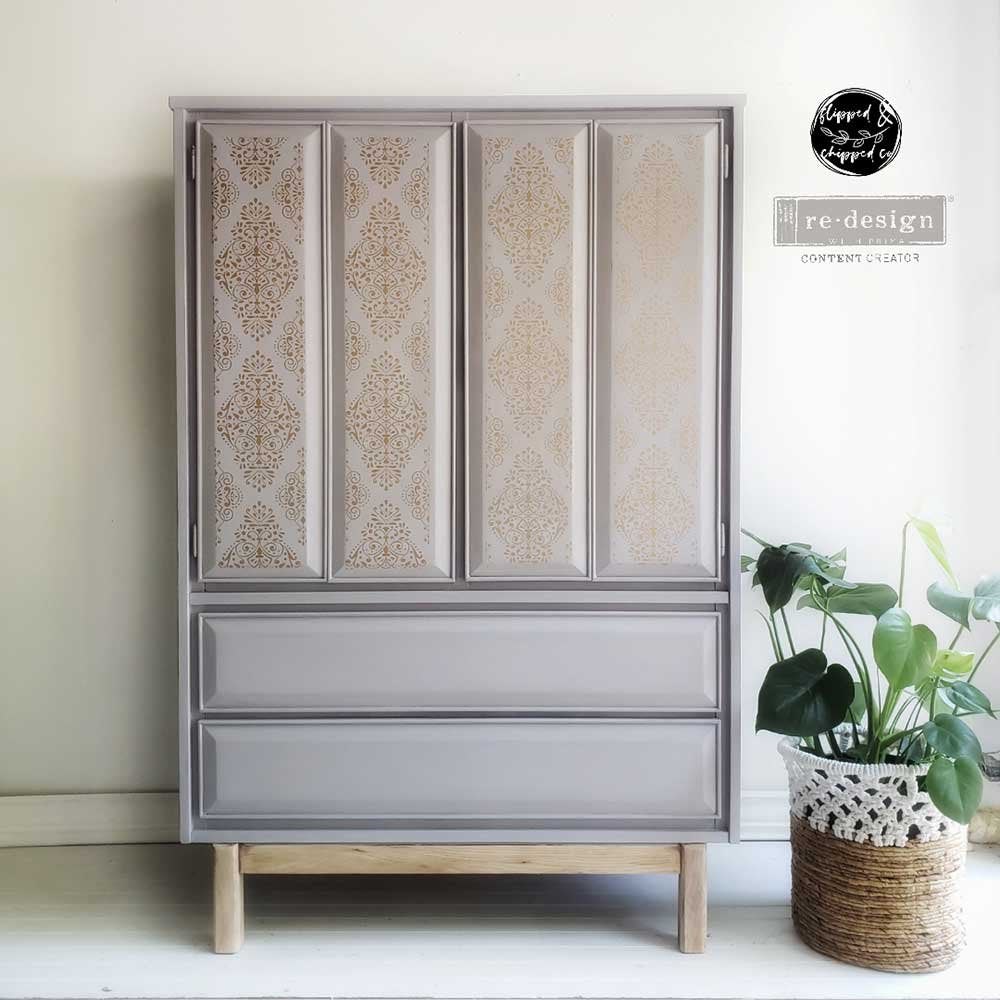 Transferfolien | Redesign Transfer - Gold Damask Kacha