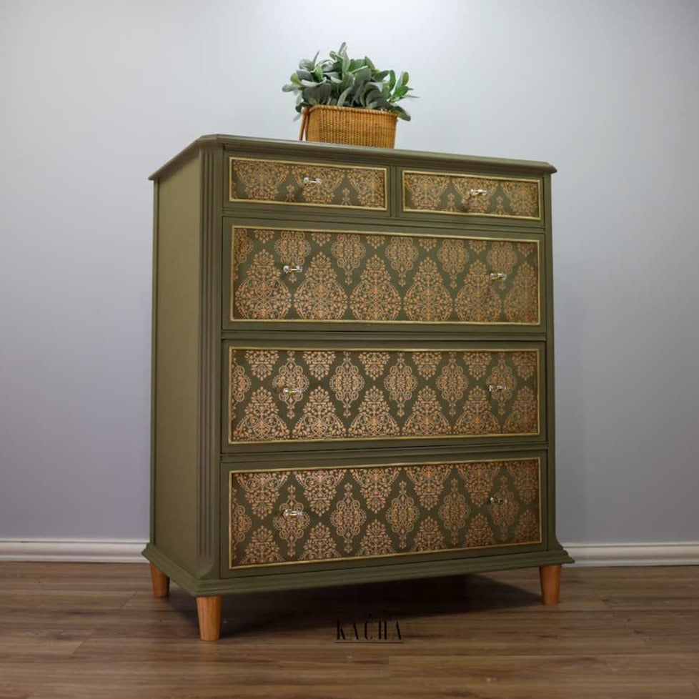 Transferfolien | Redesign Transfer - Gold Damask Kacha