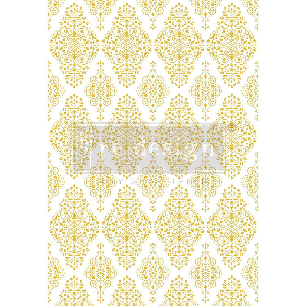 Transferfolien | Redesign Transfer - Gold Damask Kacha
