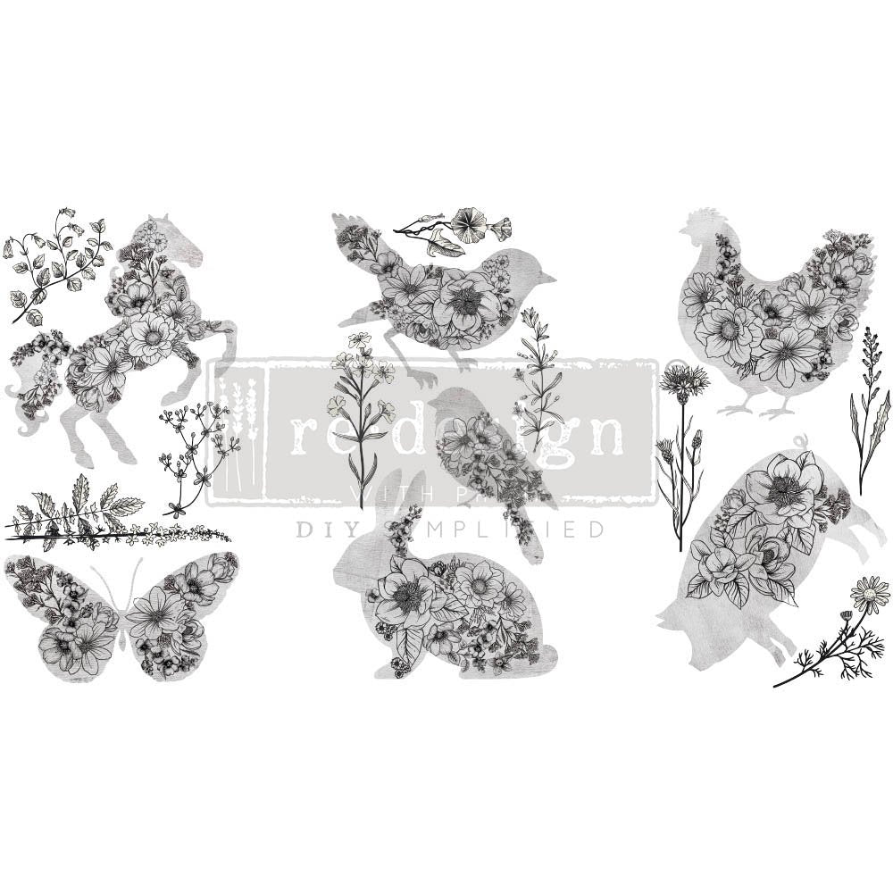 Transferfolien | Redesign Transfer - Scribbled Animals