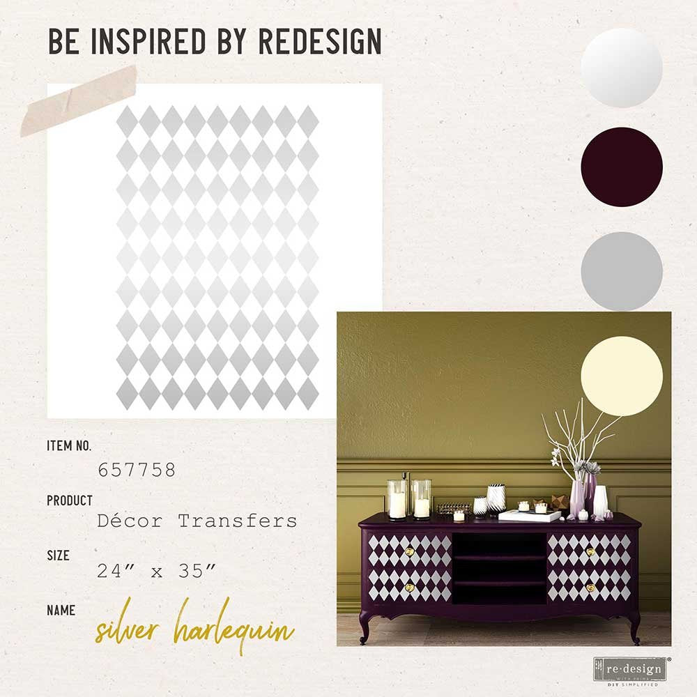Transferfolien | Redesign Transfer - Silver Harlequin