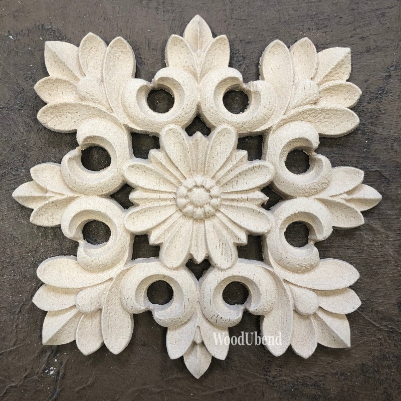 RANKENWERK | Quadratische Dekore | WoodUbend Floral Square WUB2130