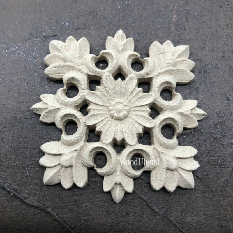 RANKENWERK | Quadratische Dekore | WoodUbend Floral Square WUB2427