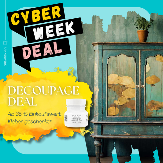 2024 Cyber Week: Decoupage Deluxe Deal - Gratis 60 ml Decoupage Gel von Fusion