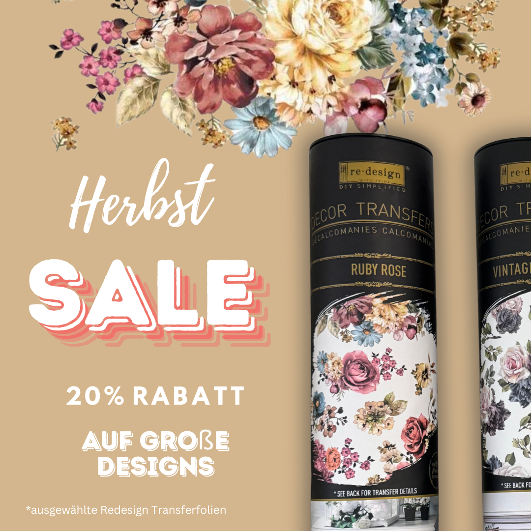 Redesign Herbst Sale 20% Rabatt