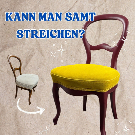 Samt streichen – Kann man Samt mit Kreidefarbe streichen? Meine Erfahrungen aus dem Praxistest