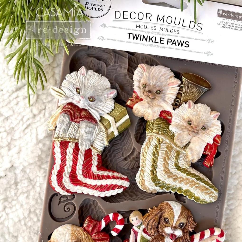 Silikonformen | Redesign - Decor Mould - Twinkle Paws