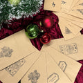 24 blanko Adventskalender- oder Geschenk Tüten