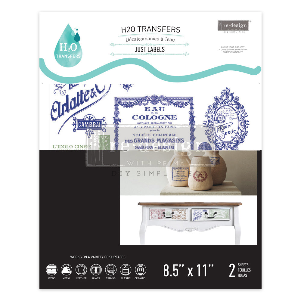 Transferfolien H2O | Redesign Transfer - Just Labels
