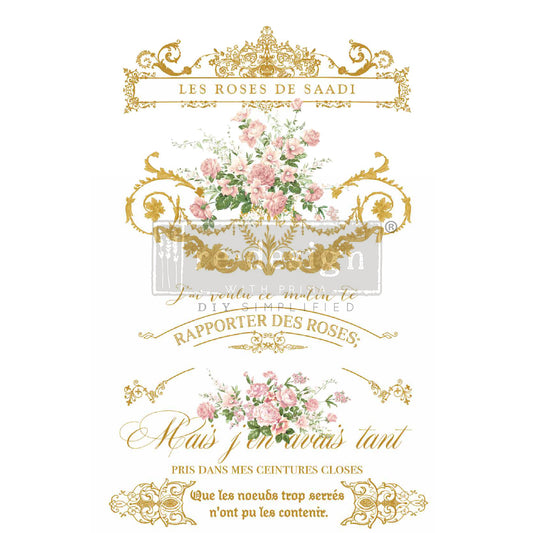Transferfolien | Redesign Transfer - Les Roses - Kacha