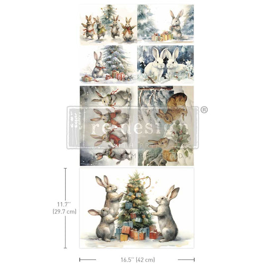 Decoupage Papier | Redesign 3er Set - Bunny Wonderland