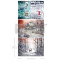 Decoupage Papier | Redesign 3er Set - Dashing Through the Pines