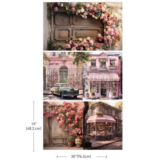 Decoupage Papier | Redesign 3er Set - Blush Blossom Boulevard