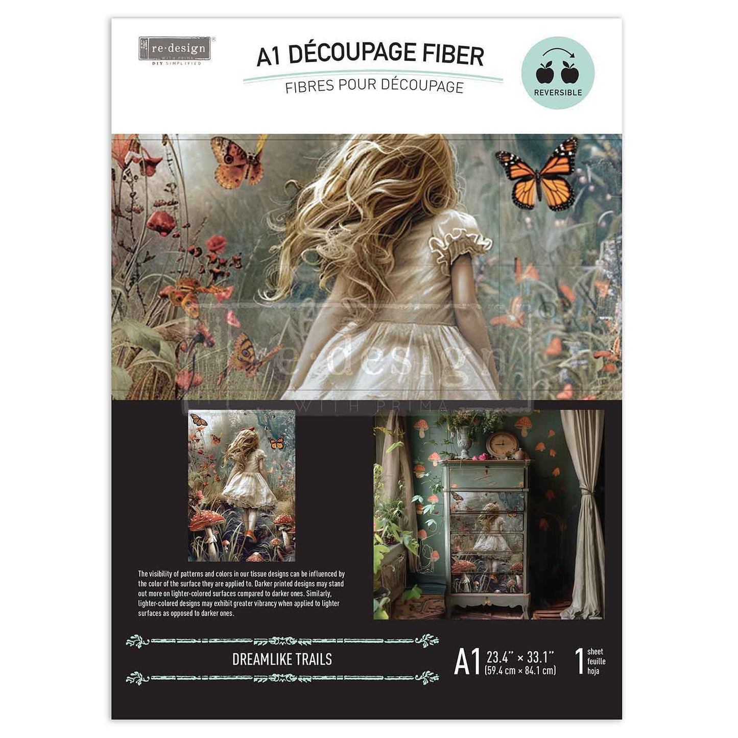 Decoupage Papier | Redesign - Dreamlike Trails - DIN A1