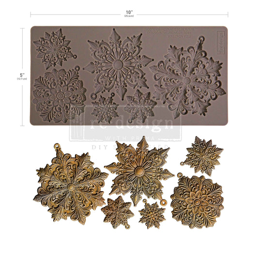 Silikonformen | Redesign - Decor Mould - Frosted Snowflake Wonders
