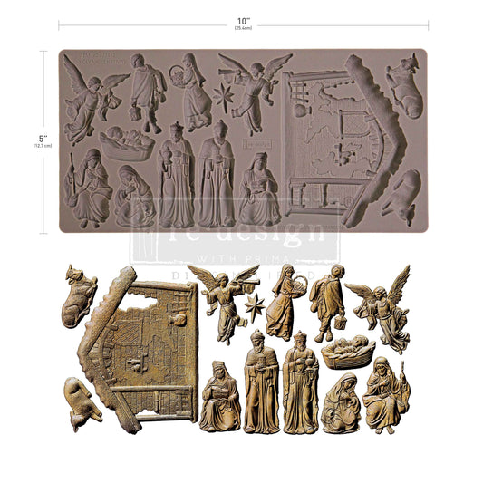 Silikonformen | Redesign - Decor Mould - Holy Night Nativity