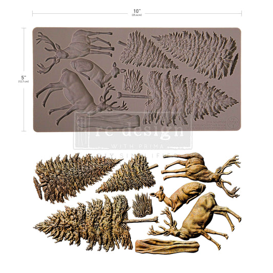 Silikonformen | Redesign - Decor Mould - Evergreen Christmas Magic