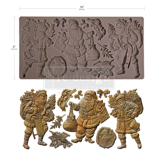 Silikonformen | Redesign - Decor Mould - Santa's Holiday Cheer