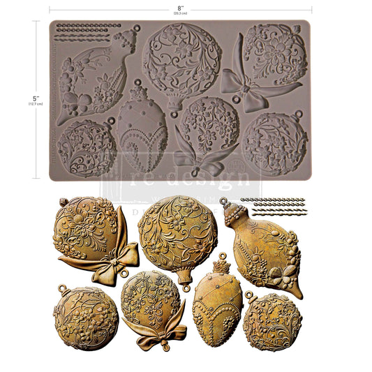 Silikonformen | Redesign - Decor Mould - Shimmering Holiday Ornaments
