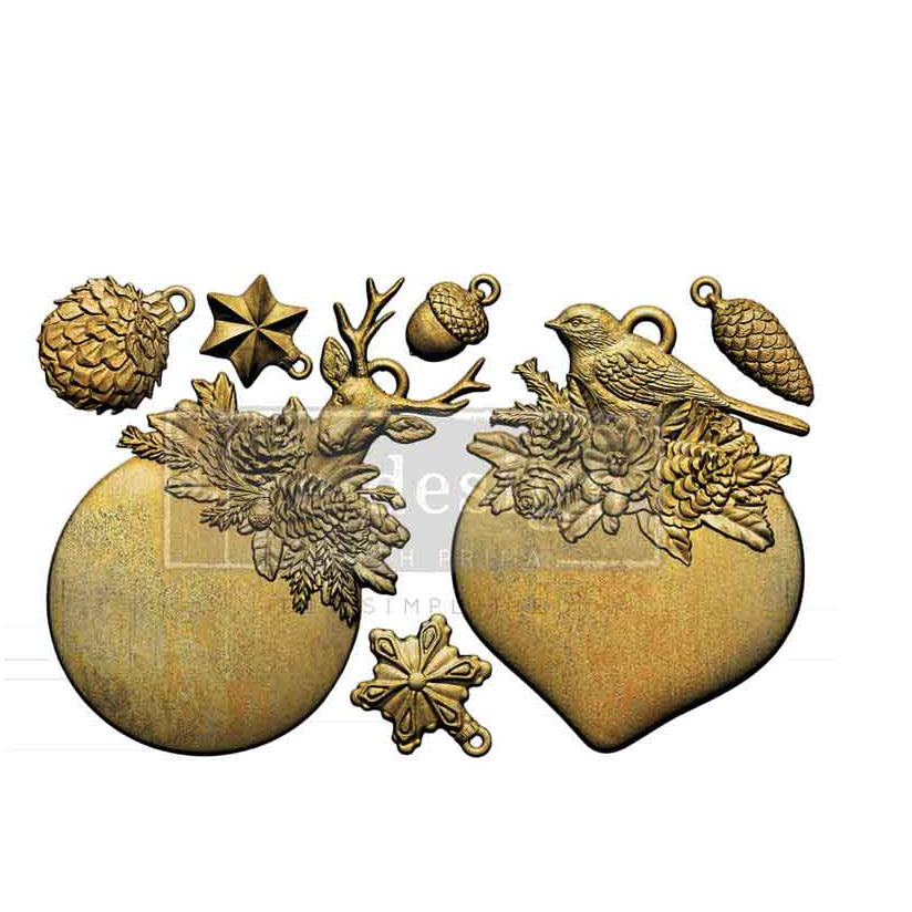 Silikonformen | Redesign - Decor Mould - Evergreen Antler Emblem