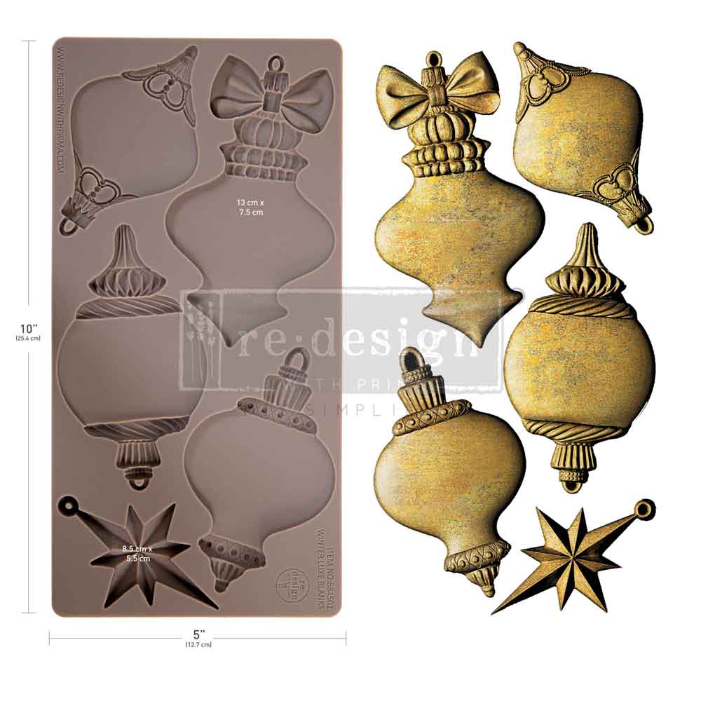 Silikonformen | Redesign - Decor Mould - Winter Luxe Blanks