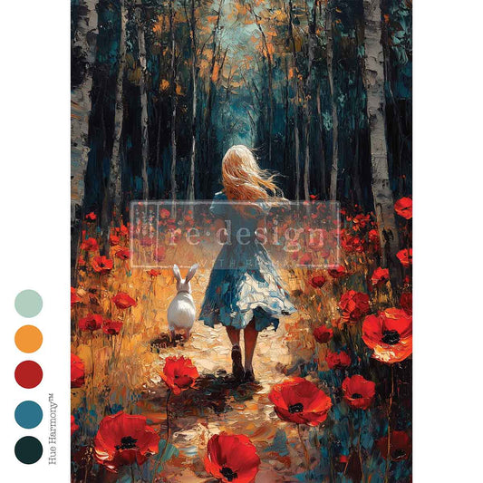 Decoupage Papier | Redesign - Echoes Of The Hare DIN A2