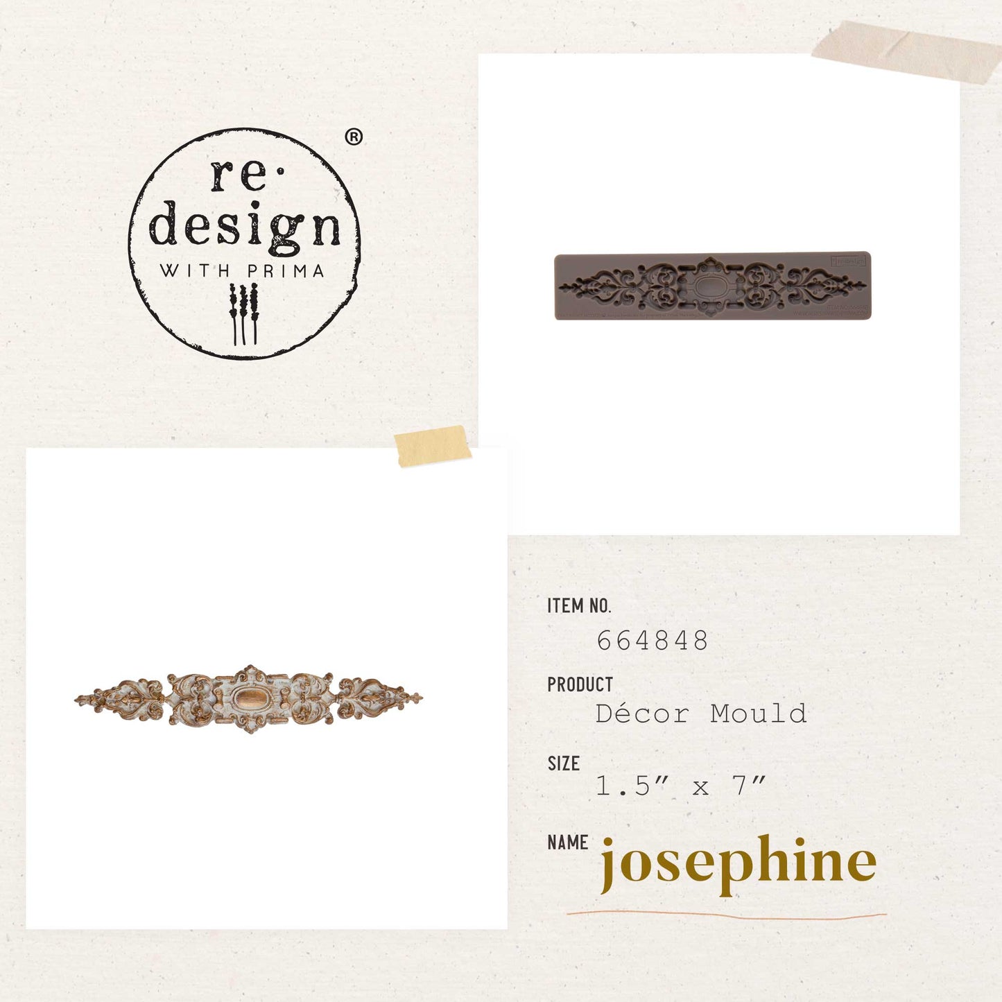 Silikonformen | Redesign - Decor Mould - Josephine