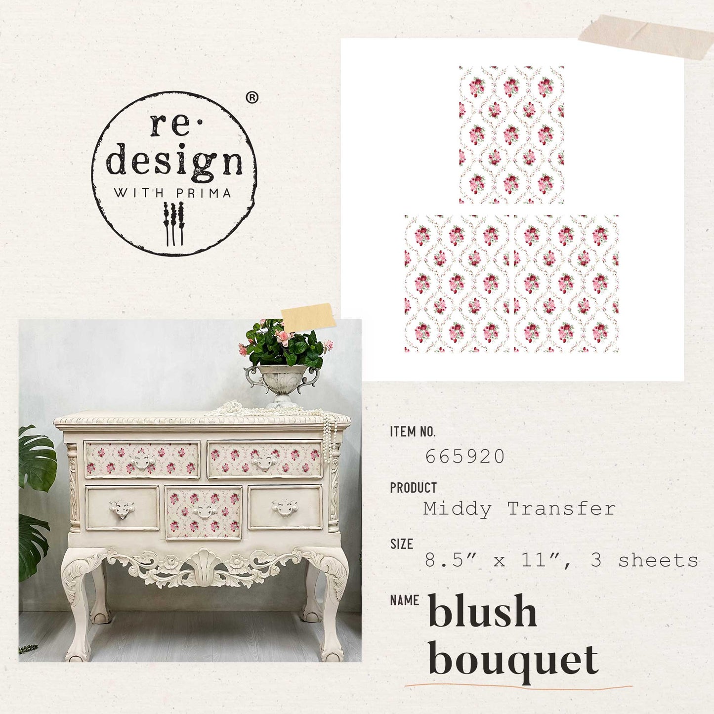 Transferfolien | Redesign Transfer - Blush Bouquet