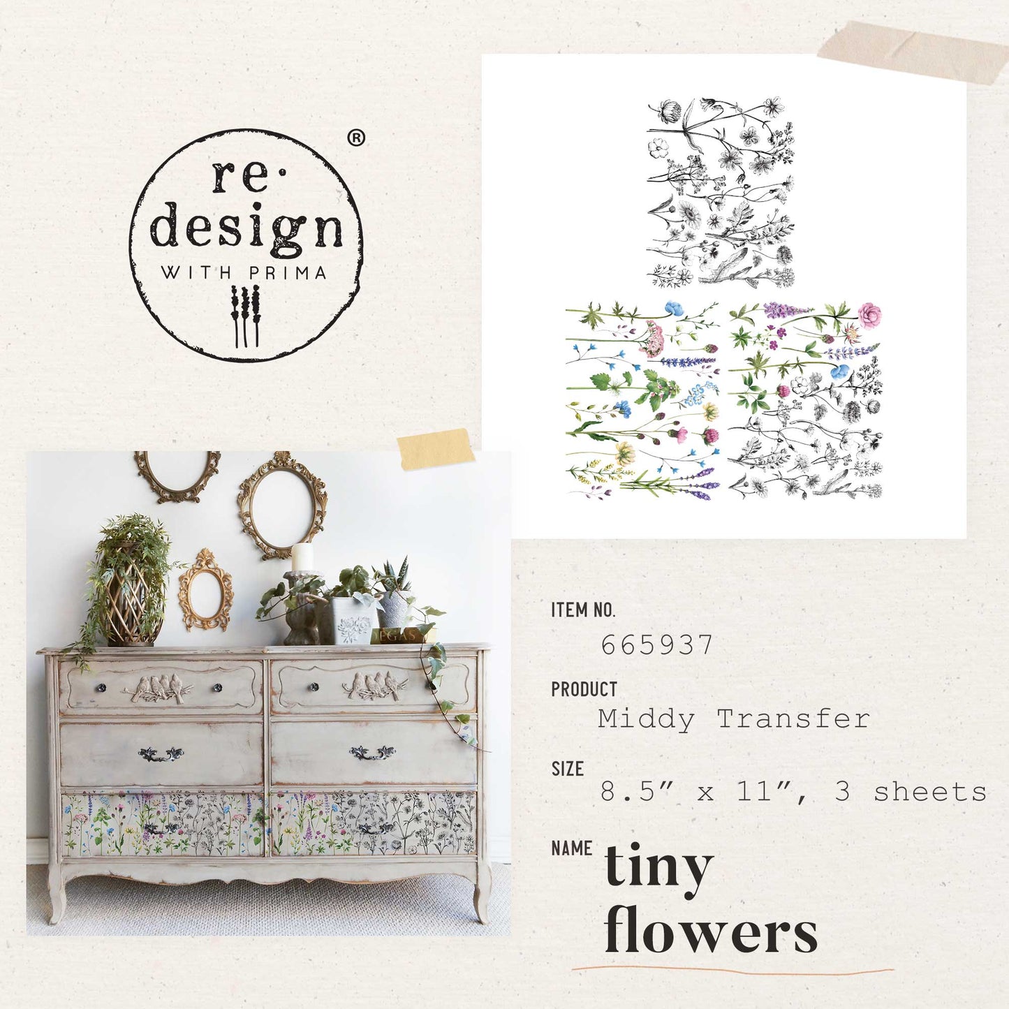 Transferfolien | Redesign Transfer - Tiny Flowers