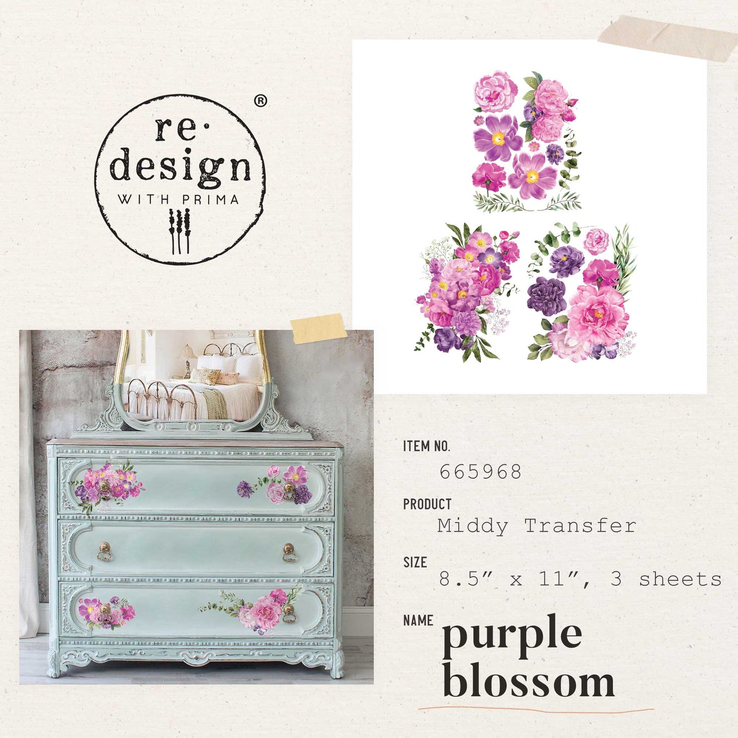 Transferfolien | Redesign Transfer - Purple Blossom