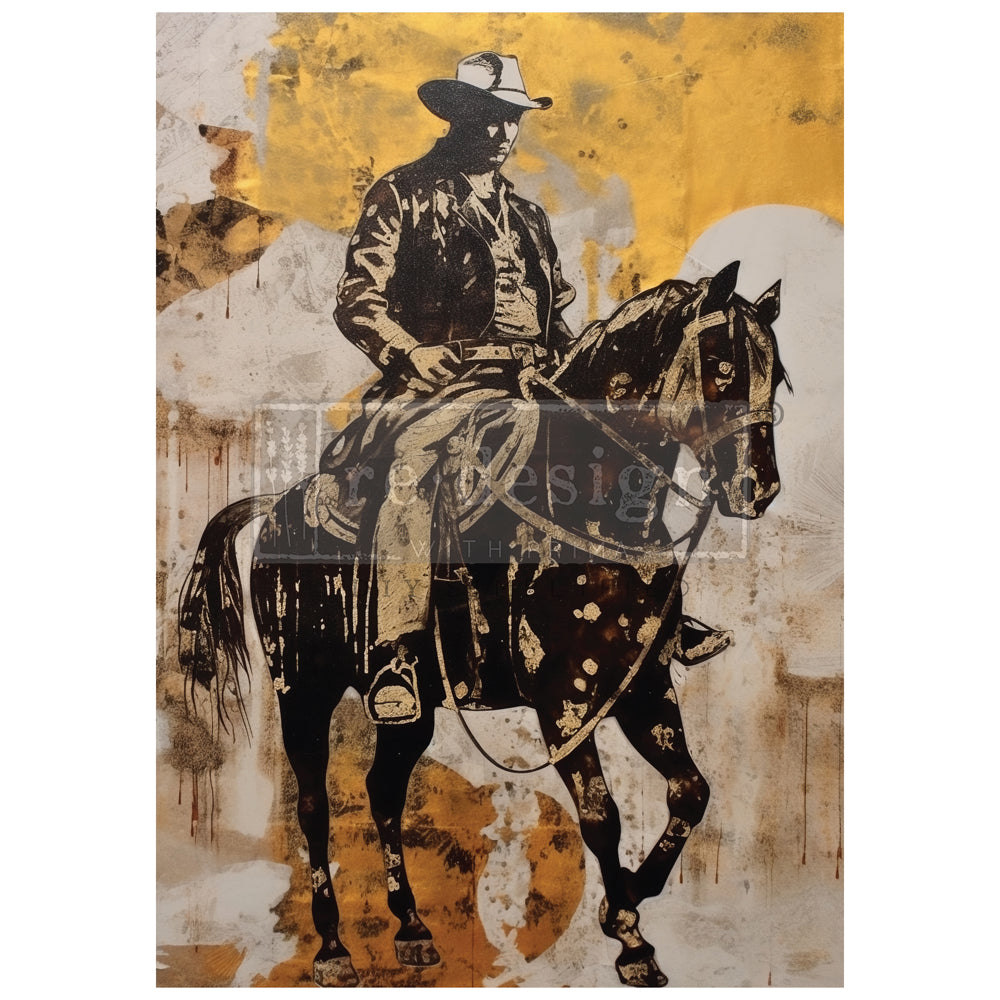 Decoupage Papier | Redesign - Cowboy Cavalry - DIN A1