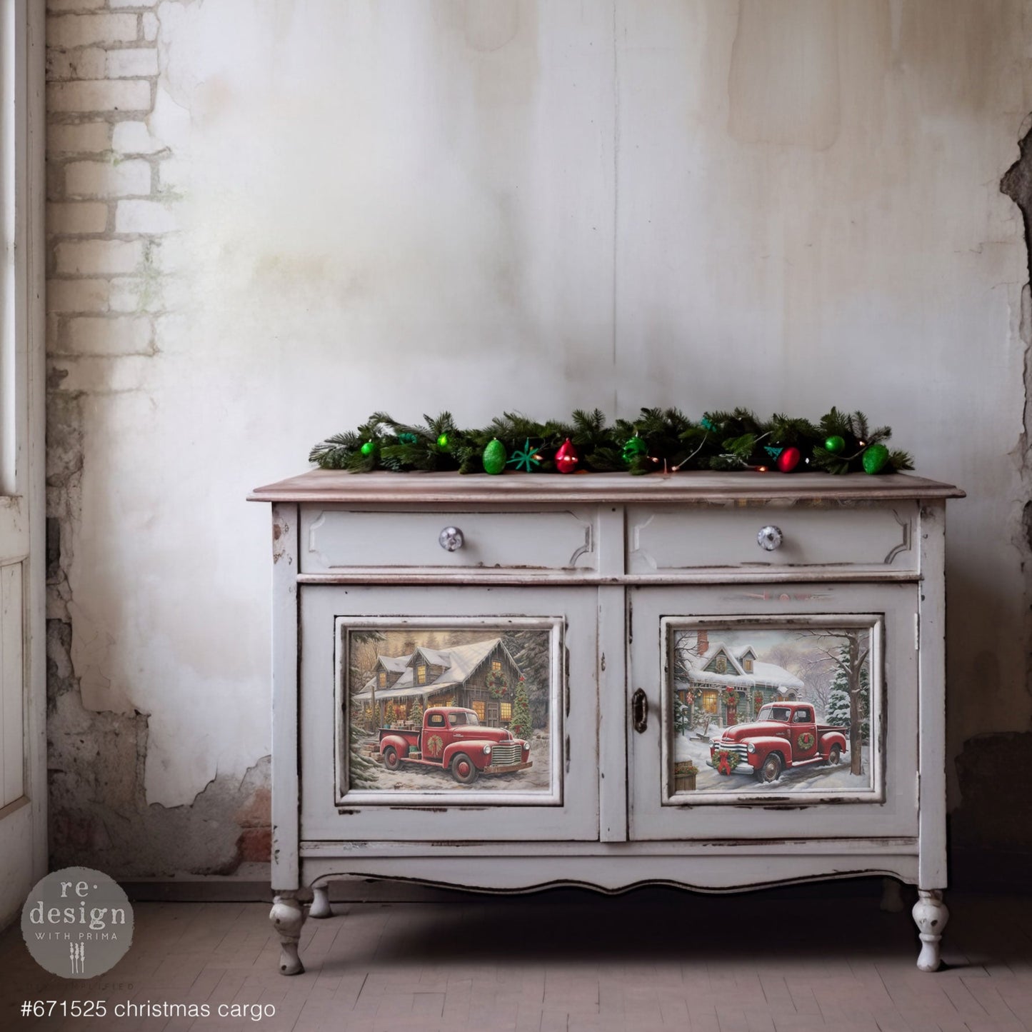 Decoupage Papier | Redesign 3er Set - Christmas Cargo