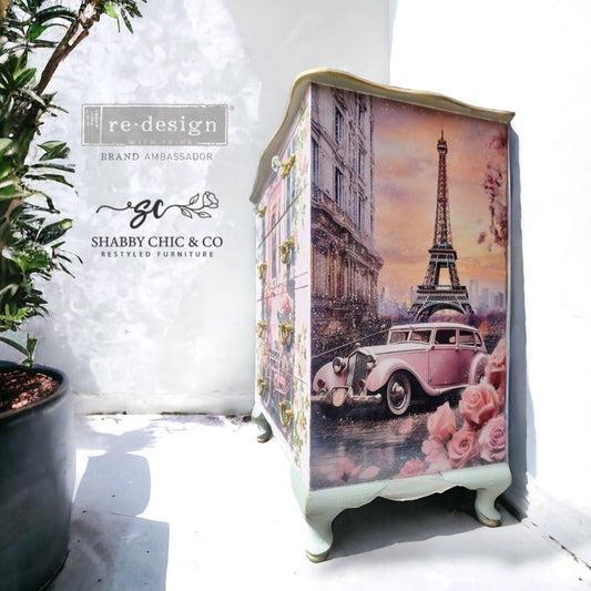 Decoupage Papier | Redesign 3er Set - Parisian Bloom Haven
